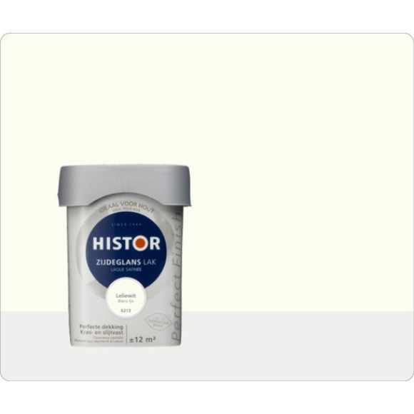 Histor Histor Perfect Finish Alkyd Zijdeglans Leliewit 6213 Wit