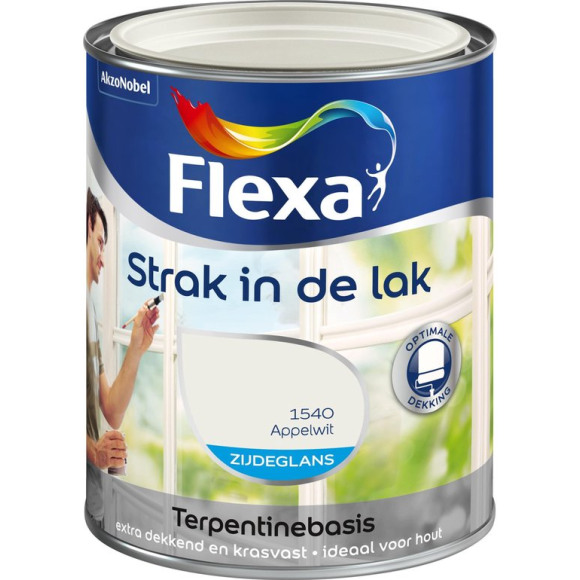 Flexa Flexa Strak In De Lak Alkyd Zijdeglans Appelwit 1540 250 ML