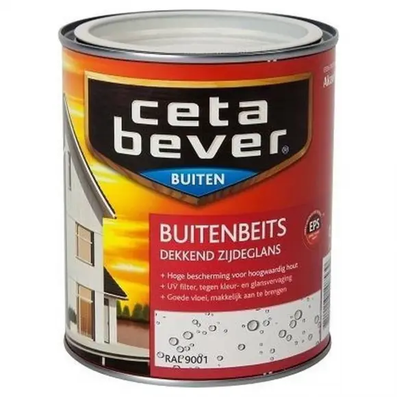 Cetabever CetaBever Buitenbeits Dekkend Ral 9001 Wit