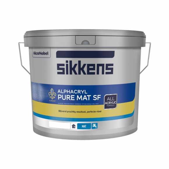 Sikkens Alphacryl Pure Mat SF Op donkere kleur 5 liter 5,00 L