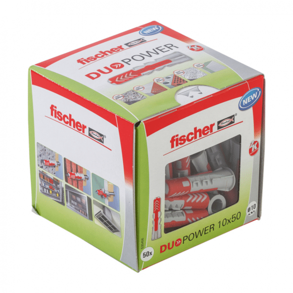 Fischer DuoPower Universele Plug 10 x 50 50 stuks 10 X 50 MM 50 ST