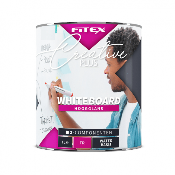 Fitex Creative+ Whiteboard 1 liter Wit 1,00 L
