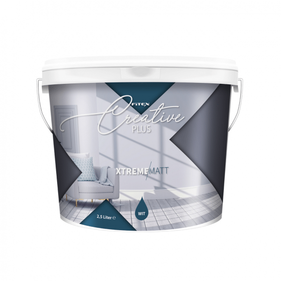 Fitex Creative+ Xtreme Matt Wit 10 liter Wit 10,00 L