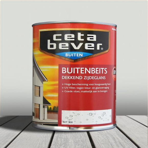 Cetabever CetaBever Buitenbeits Dekkend Wit 300 750 ML