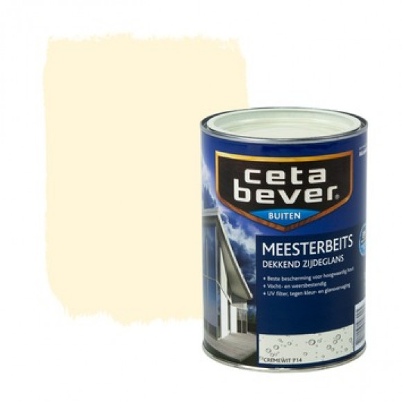 Cetabever CetaBever Meesterbeits Dekkend Cremewit 714 714 Cremewit 1,25 L