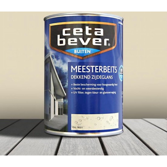 Cetabever CetaBever Meesterbeits Dekkend Ral 9001 Wit 1,25 L