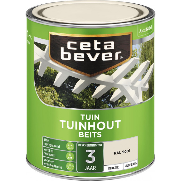 Cetabever Cetabever CB Tuinhout beits ZG RAL 9001 0,75L