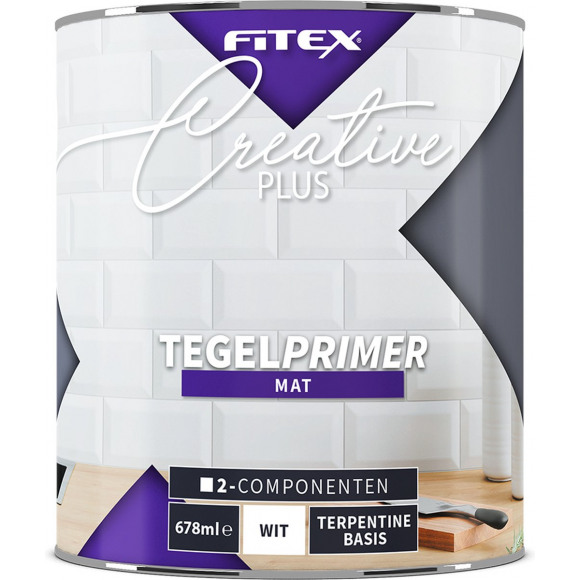 Fitex Fitex Creative+ Tegel Primer 2-componenten 2,5 liter wit Wit 2,50 L