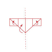 Technique de pliage coeur