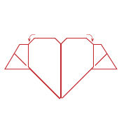 Technique de pliage coeur