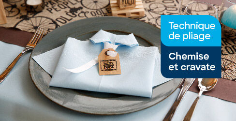 Plier Des Serviettes Chemise Et Cravate Ava Be