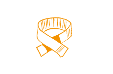 Nouer le noeud plat étape 1