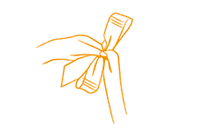 Strikken de vierlussige platstrik stap 3 Strikken de vierlussige platstrik stap 3