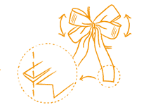 Strikken de zeslussige platstrik stap 4