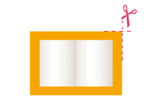 Couvrir des livres étape 1