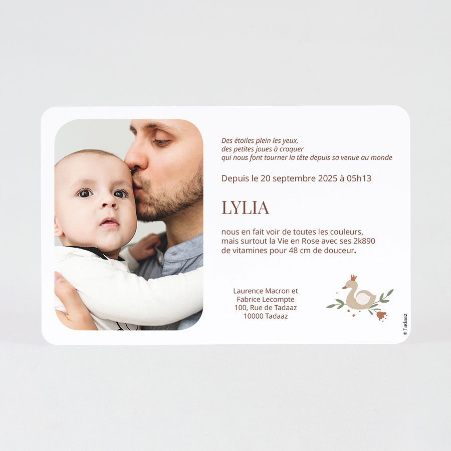 Faire Part Naissance Garde Robe Vintage Perso Ava Be