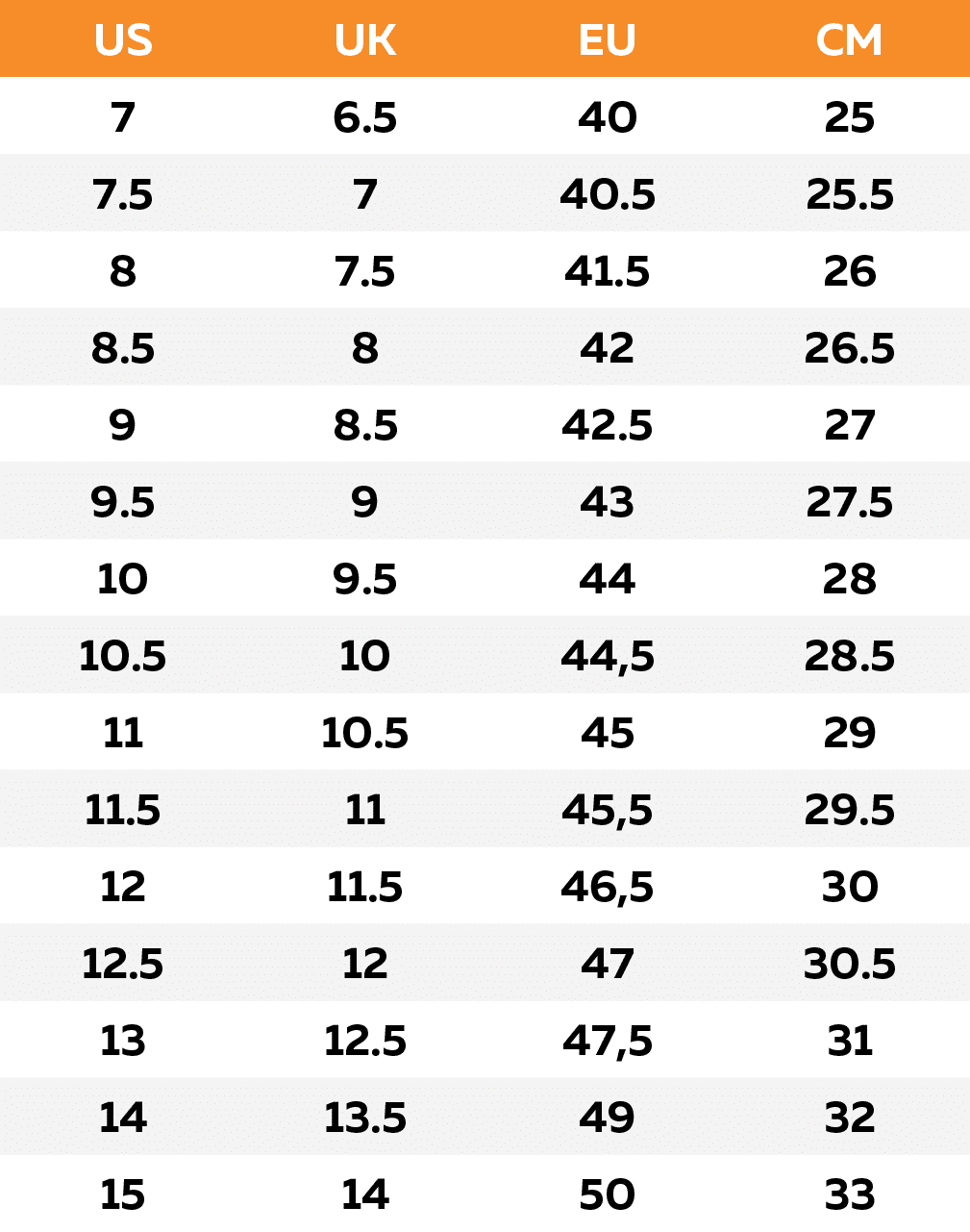 Amerikaanse Maat 10 Schoenen Kledingmaat Amerikaanse Maten
