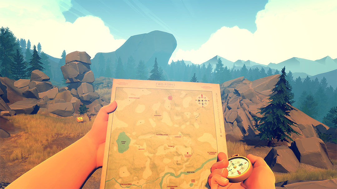 Screenshot van Firewatch