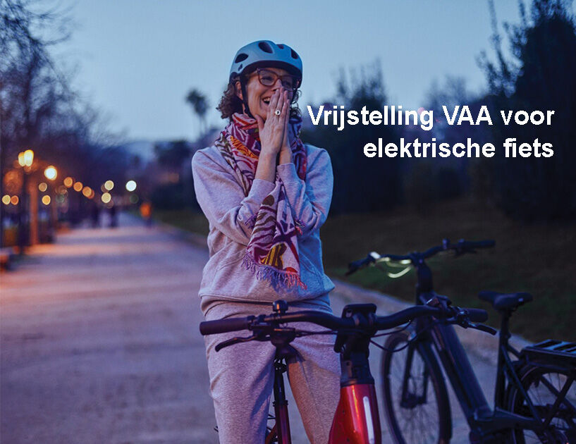 De elektrische fiets: vrijgesteld van voordeel alle aard