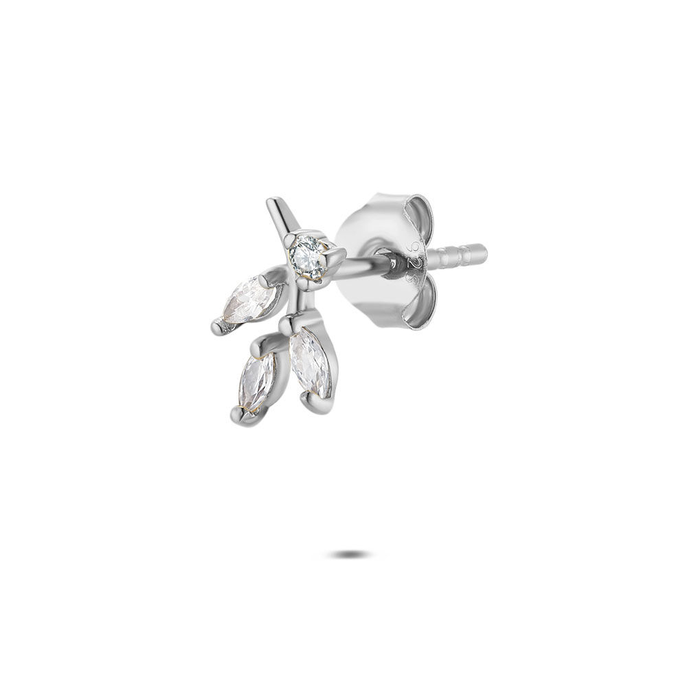 Ensemble De 5 Paires De Boucles D’oreilles Clous En Argent – Zircone Carrée 2mm – Neuf Sans Emballage