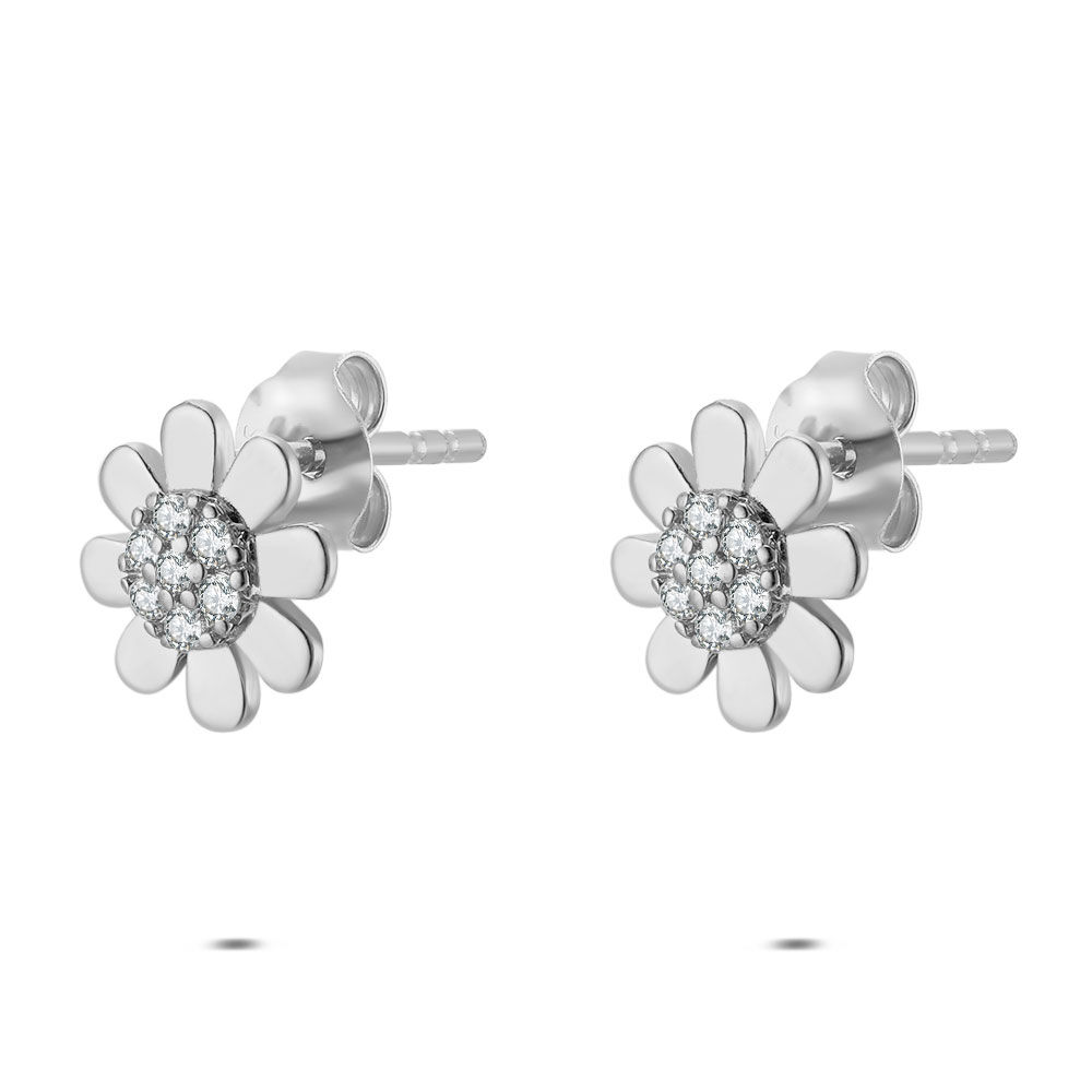 JeweBella 5 Paires Boucles D'Oreilles Créoles Petites Argent - Acier Chirurgical Hypoallergéniques Pour Femmes Et Filles