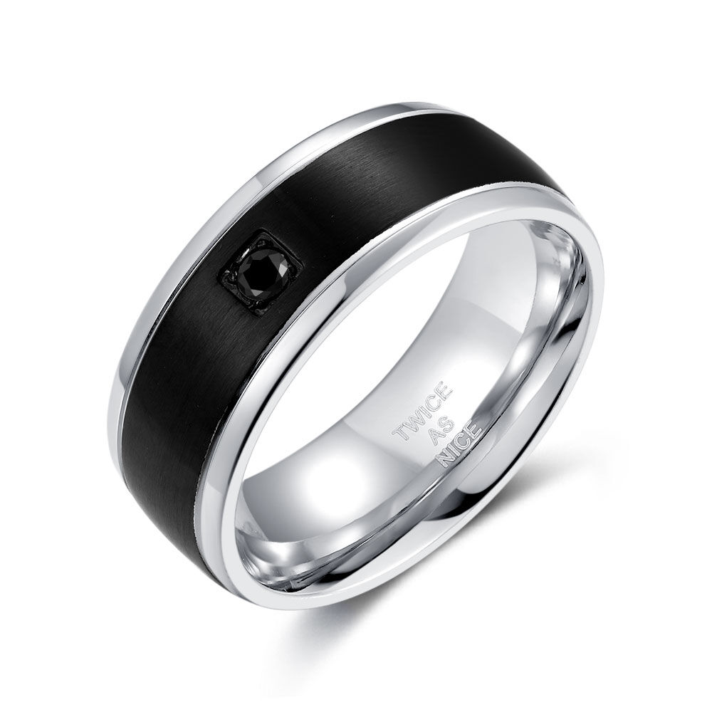Bague Homme 6 Mots De Vérité En Acier Inoxydable – Style Vintage Chinois Haute Polie, Bijou Punk Élégant