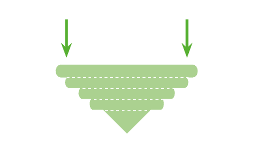 Vouwtechniek paasei met strik stap 3