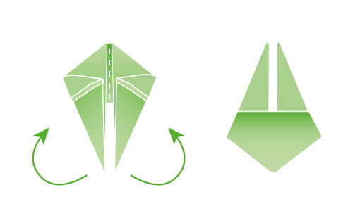 pasen servet easter bunny vouwen stap 4