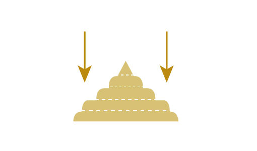 Technique de pliage oeuf de Pâques à noeud étape 3 Technique de pliage oeuf de Pâques à noeud étape 3