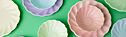 Low quality preview for serveren op pastel bordjes