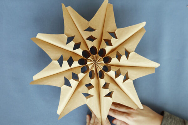 kerstwaaier maken stap 6