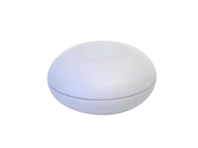 Pastille Wit Metaal H 3cm Ø 6cm