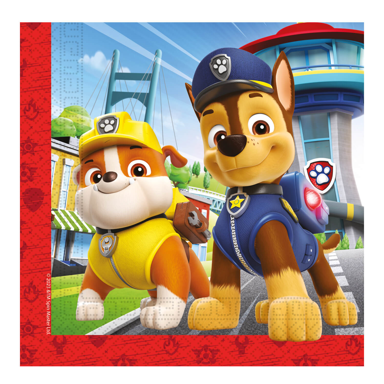 amscan Paw Patrol Adventures - Llaveros de vinilo hinchados, 2 1/2 x 2 pulgadas, 8
