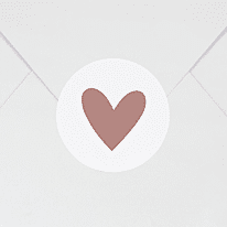 Sluitsticker roze hartje