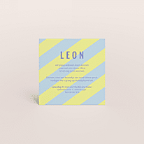 Babyborrel uitnodiging met streepjes