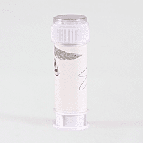 Bellenblaas sticker met naam en welpje