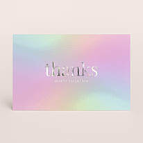 Holografisch bedankkaartje met foto