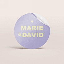 Colorblocking sticker met namen (4,4cm)