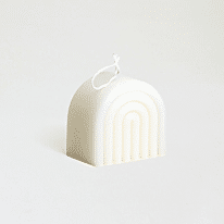 Rainbow kaars soft white