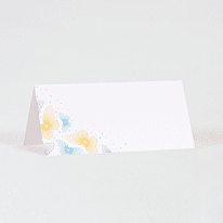 Marque place communion Floral Pastel