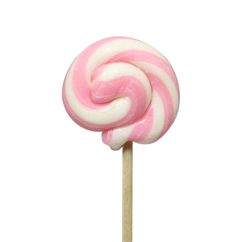 Lolly Artisanaal Wit-Roze Ø 4,5cm