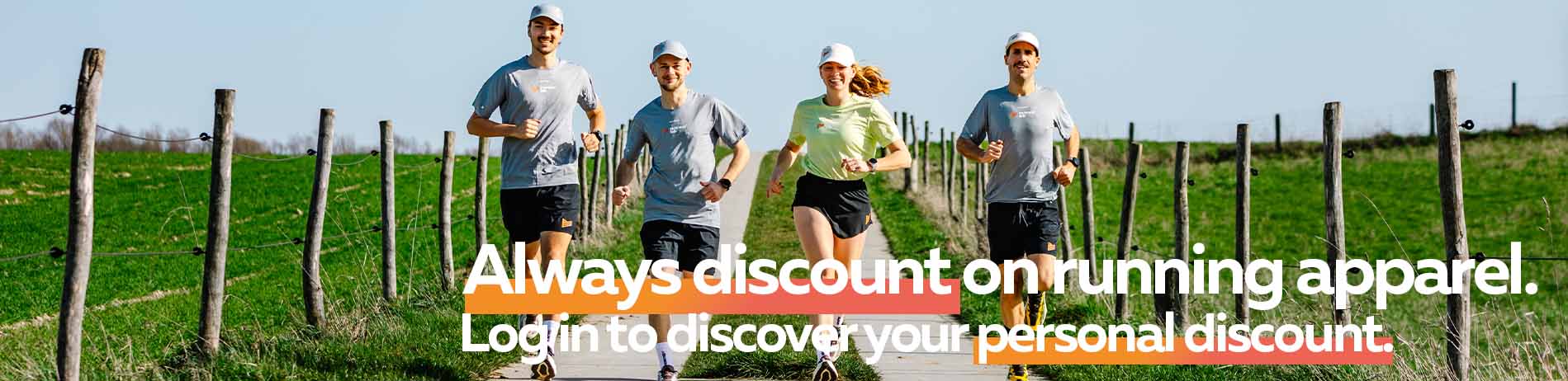 Discount on running clothes