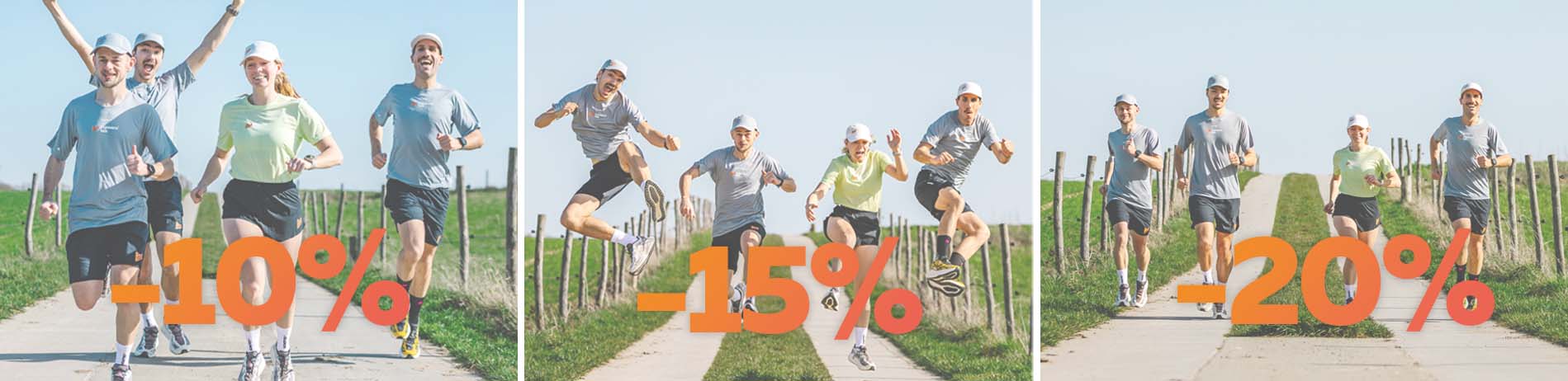 Discount on running clothes 