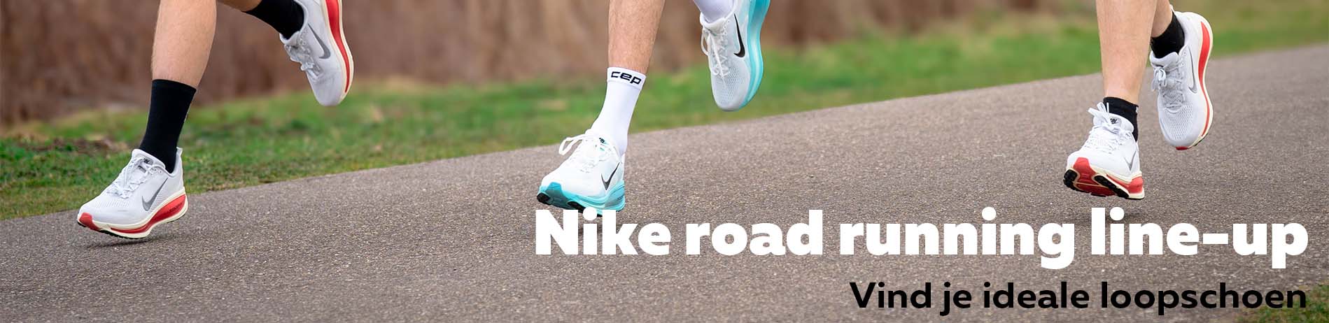 Nike loopschoenen voor op de weg