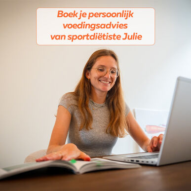 Boek een voedingsadviesgesprek bij sportdiëtiste Sportvoedingsadvies