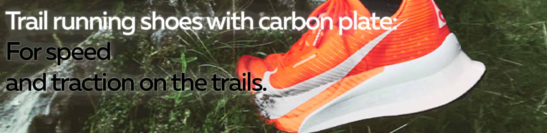 trailschoenen met carbon