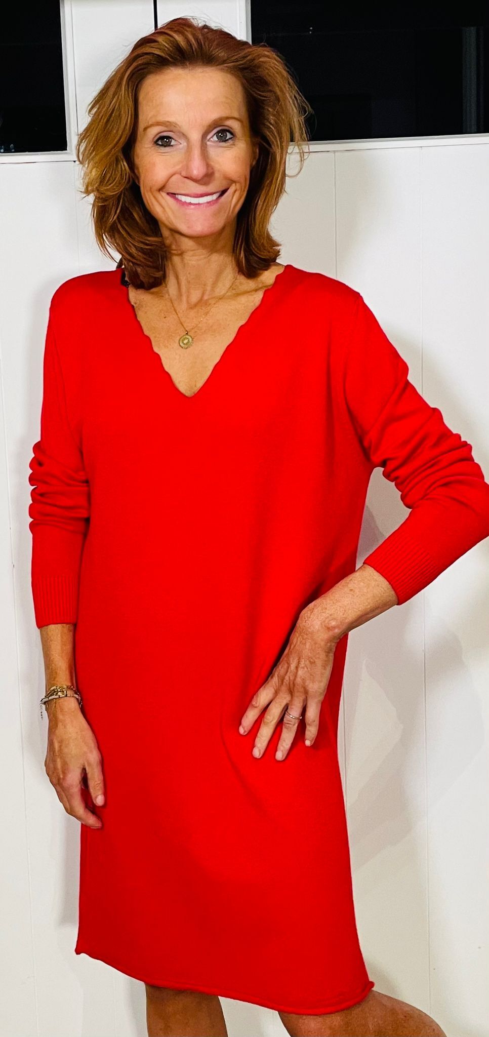 robe pull decolleté