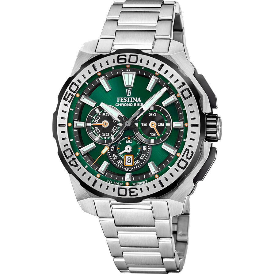 FESTINA Armbanduhr CAB.CRONO ACE.COR.ESF.NE/VE – Klassisches Design, Zuverlässige Uhr