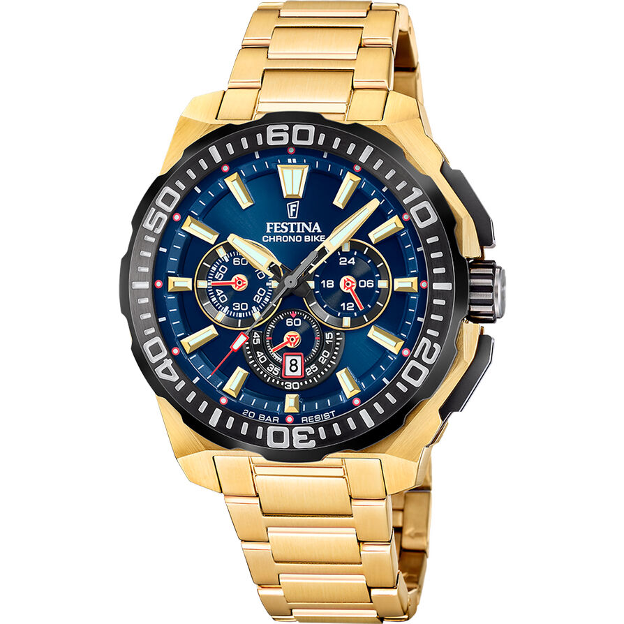 FESTINA Herrenuhr – Chronograph Mit Edelstahlarmband & Sportlichem Design