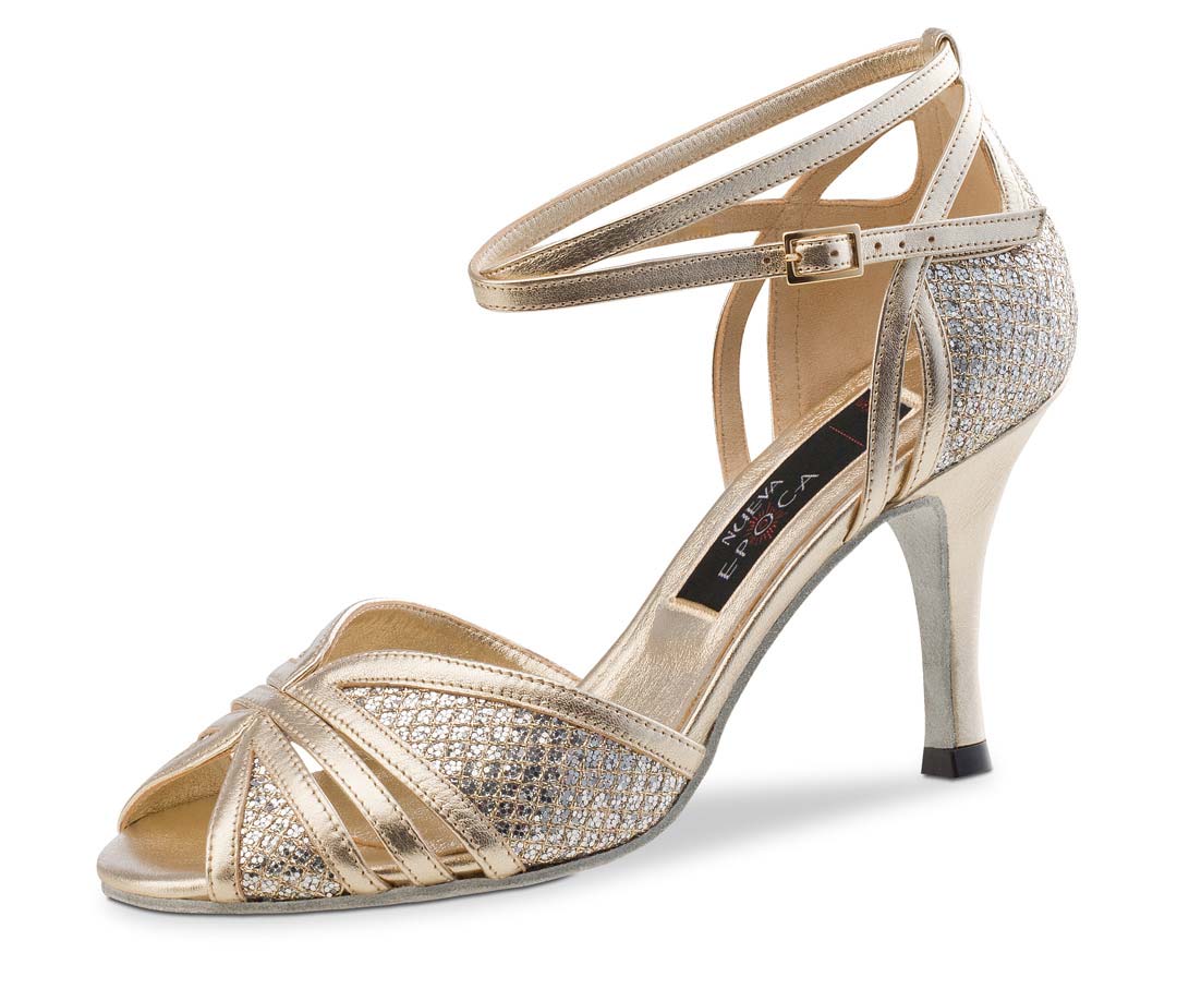 Rosefinch Latin Dansschoenen voor Vrouwen Salsa Tango Chacha Ballroom Praktijk Dansschoenen, Beige 5cm hak, 37 EU